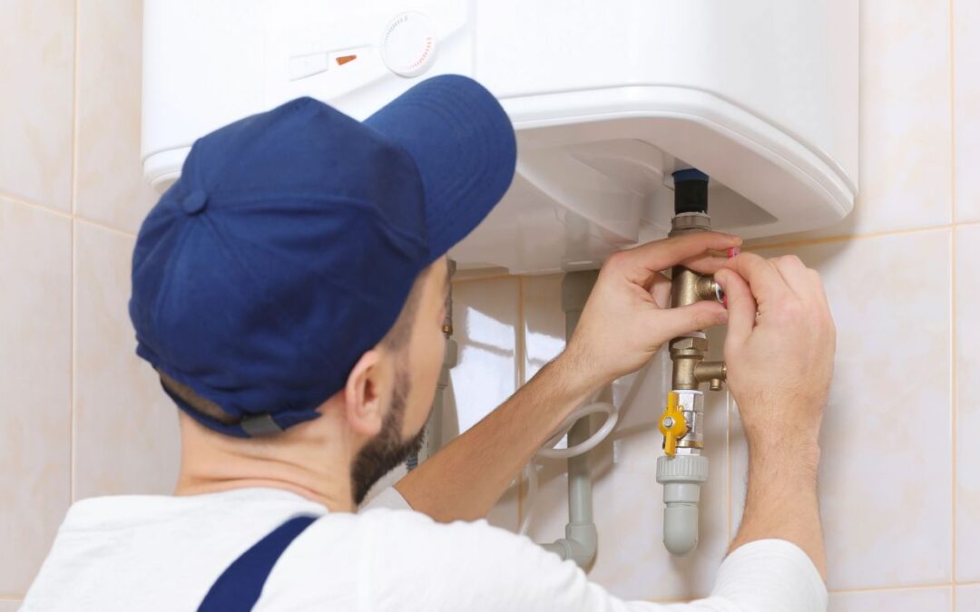 plumbers repairs leaky water heater in durban home