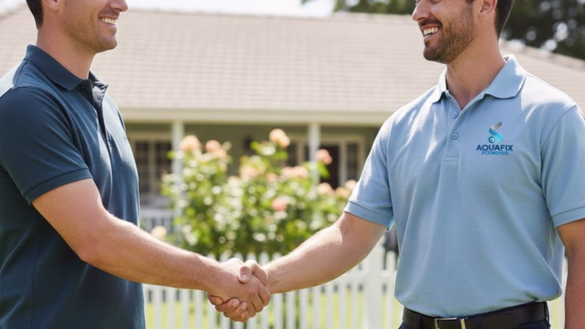 aquafix plumber technician arrives to fix leaking pipe in hillcrest 